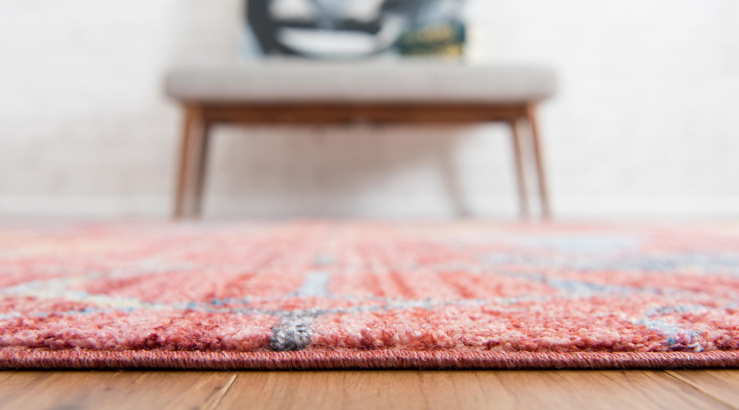 Reuben - Hexagon Pattern Color Blend Rug