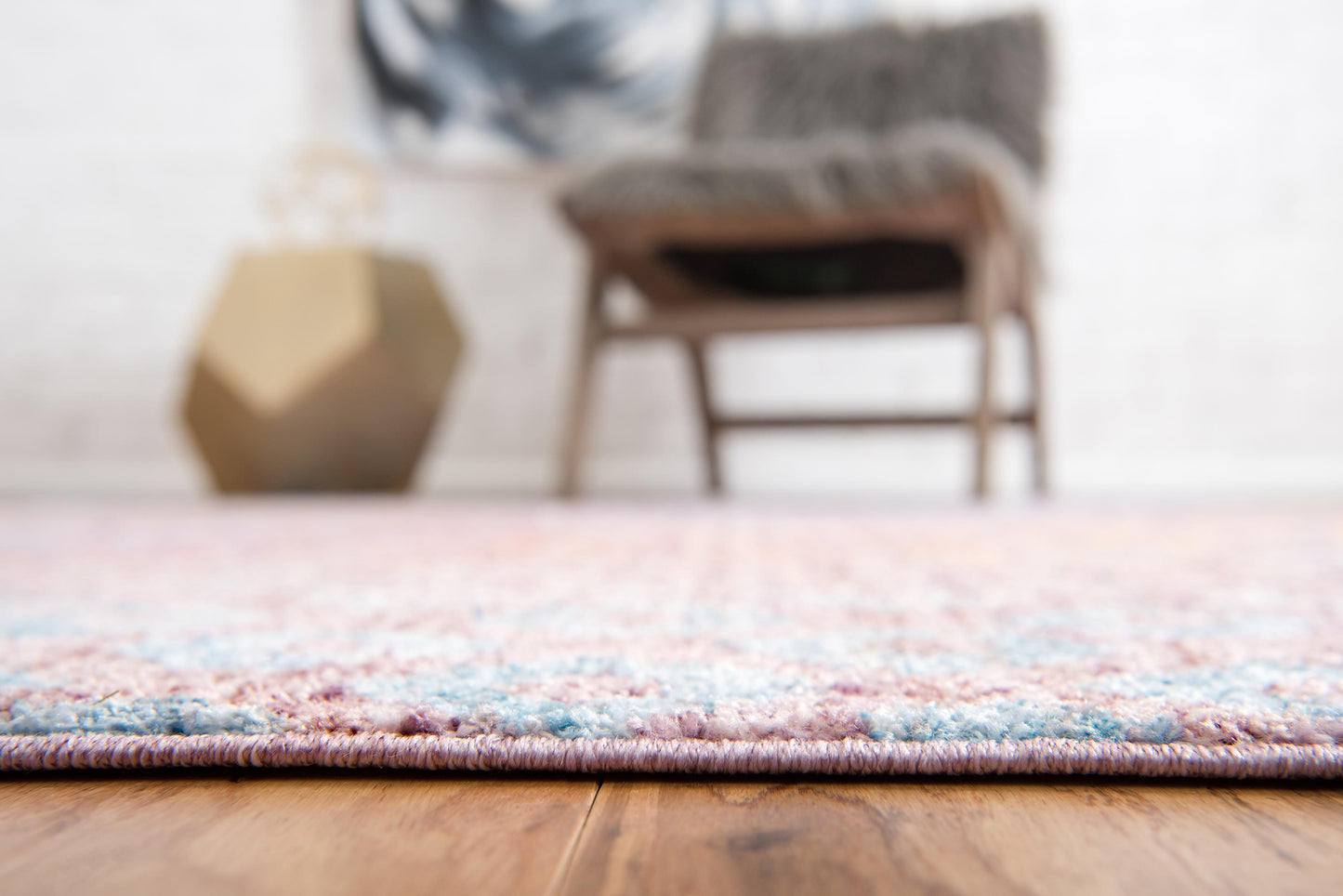 Devan - Rainbow Square Pattern Rug